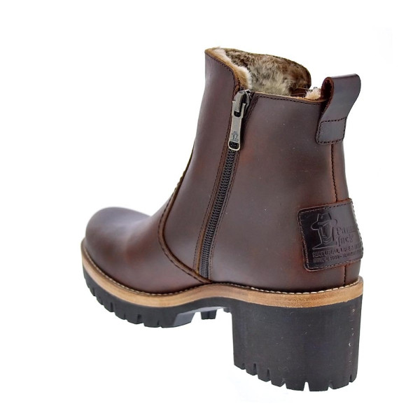 Botines Panama Jack zapatos Mujer modelo Pauline Marrón Cremallera