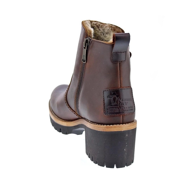 Botines Panama Jack zapatos Mujer modelo Pauline Marrón Cremallera