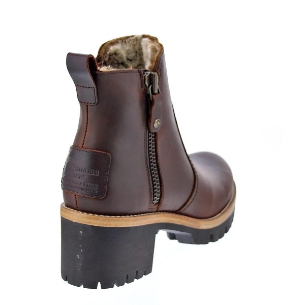 Botines Panama Jack zapatos Mujer modelo Pauline Marrón Cremallera