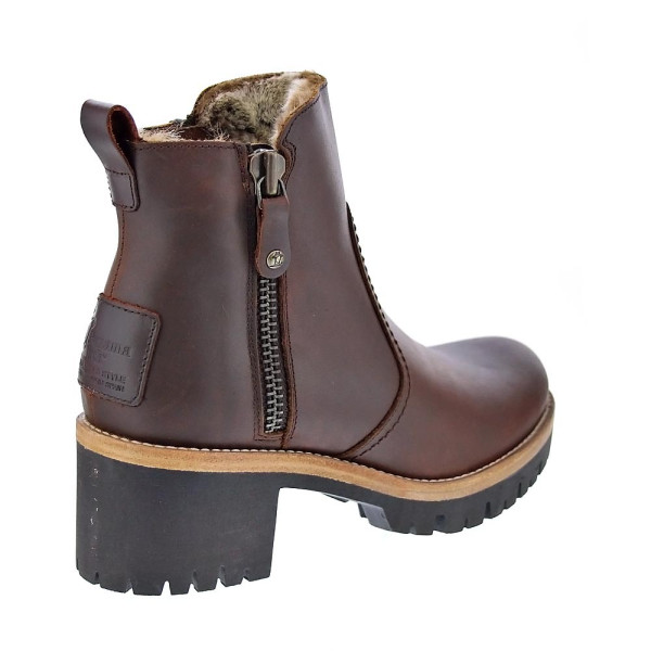 Botines Panama Jack zapatos Mujer modelo Pauline Marrón Cremallera