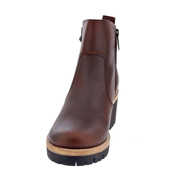 Botines Panama Jack zapatos Mujer modelo Pauline Marrón Cremallera