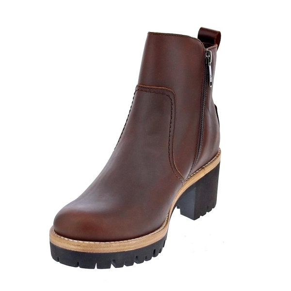Botines Panama Jack zapatos Mujer modelo Pauline Marrón Cremallera
