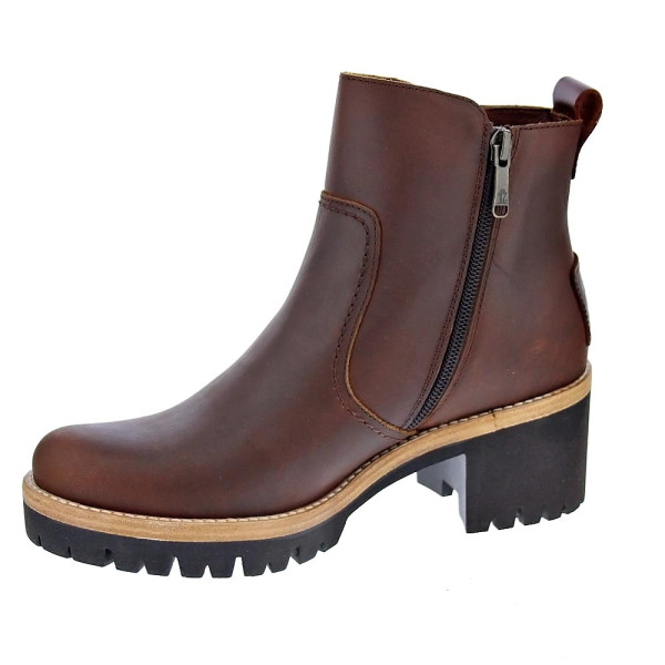 Botines Panama Jack zapatos Mujer modelo Pauline Marrón Cremallera