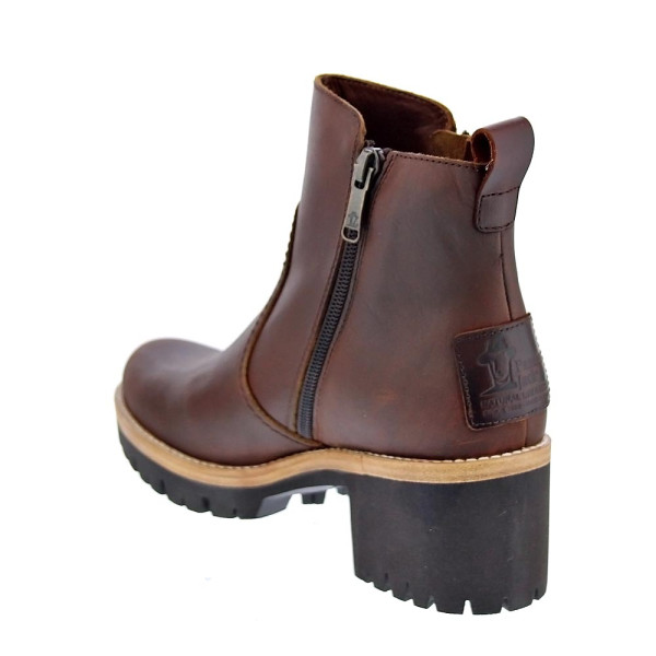 Botines Panama Jack zapatos Mujer modelo Pauline Marrón Cremallera