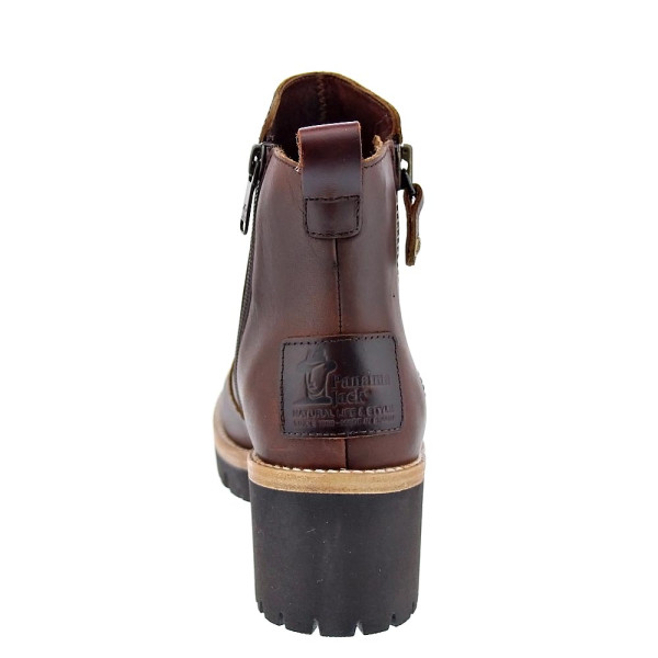 Botines Panama Jack zapatos Mujer modelo Pauline Marrón Cremallera