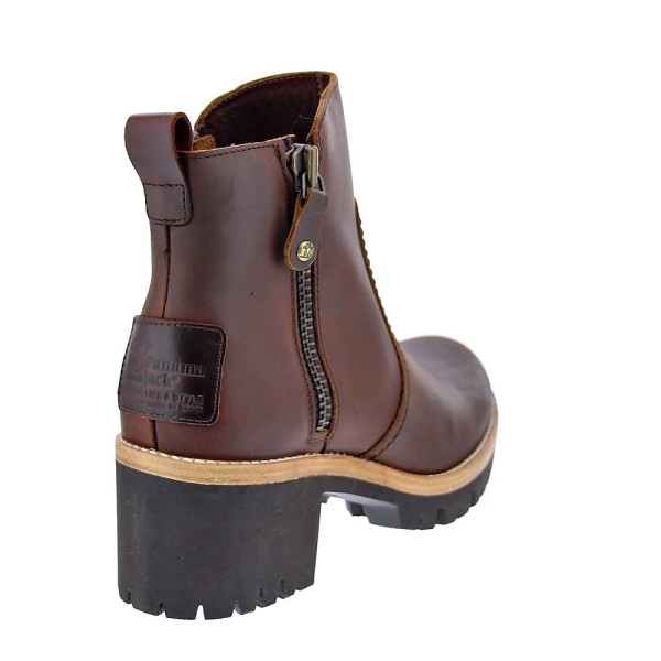Botines Panama Jack zapatos Mujer modelo Pauline Marrón Cremallera