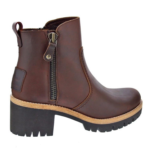 Botines Panama Jack zapatos Mujer modelo Pauline Marrón Cremallera