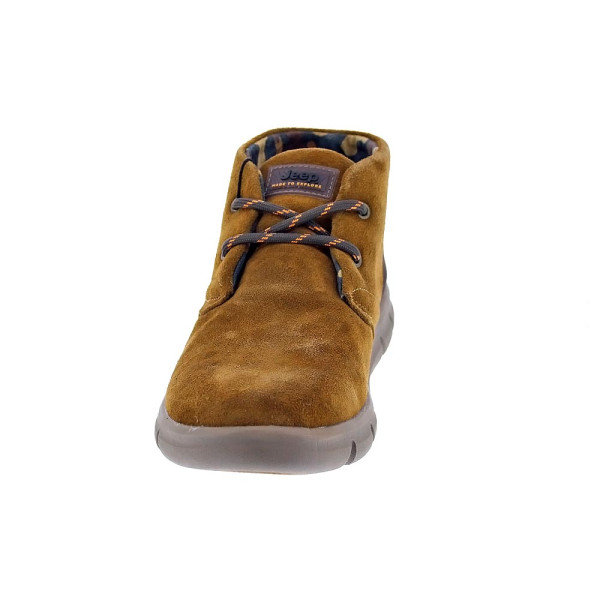 Botines Jeep zapatos Hombre modelo Jm42121 Marrón Cordón