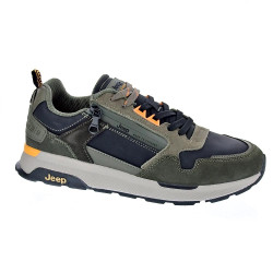 Zapatillas Jeep zapatos Hombre modelo Jm42110 Negro Cordón 2