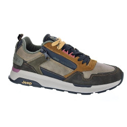 Zapatillas Jeep zapatos Hombre modelo Jm42110 Marrón Cordón 2