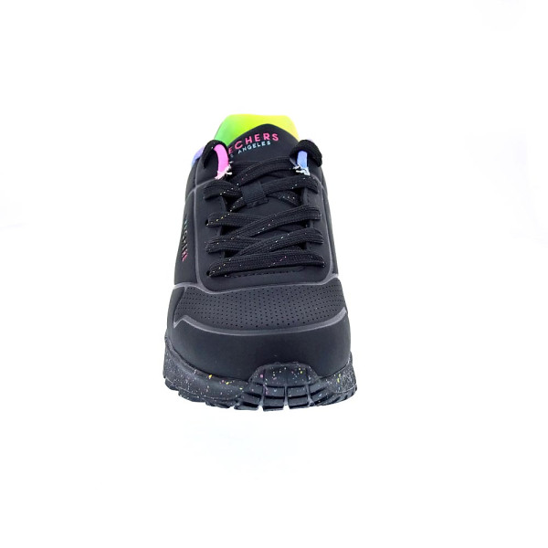 Zapatillas Skechers zapatos Niña modelo Uno Lite Negro Cordón