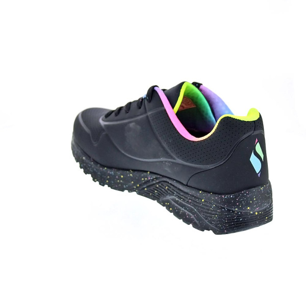 Zapatillas Skechers zapatos Niña modelo Uno Lite Negro Cordón