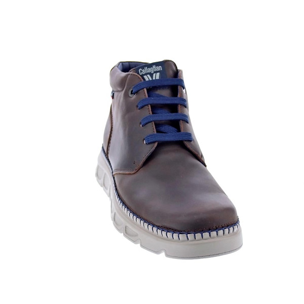 Botines Callaghan zapatos Hombre modelo 55103 Marrón Cordón
