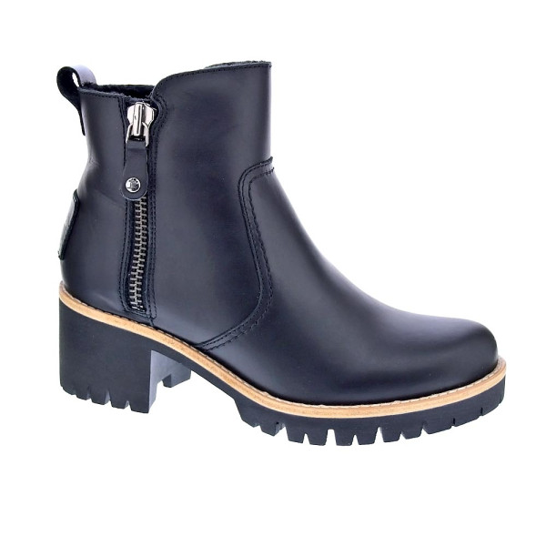 Botines Panama Jack zapatos Mujer modelo Pauline Trav Negro Cremallera