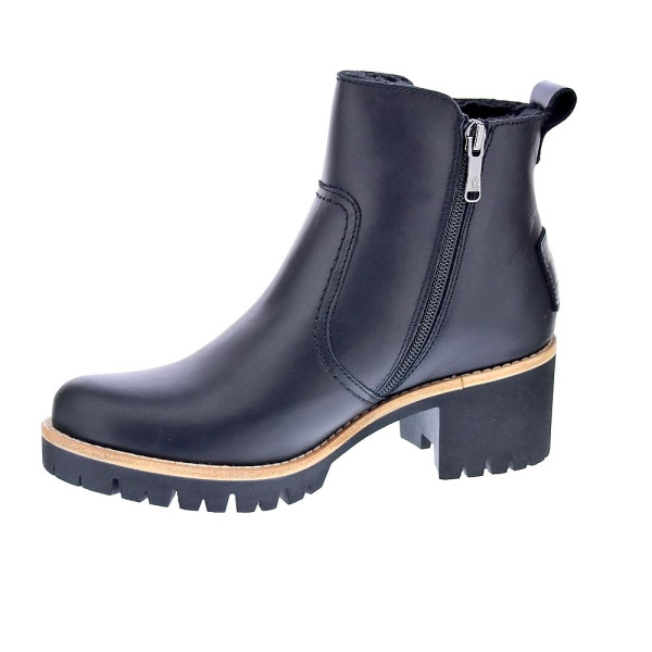 Botines Panama Jack zapatos Mujer modelo Pauline Trav Negro Cremallera