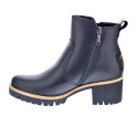 Botines Panama Jack zapatos Mujer modelo Pauline Trav Negro Cremallera
