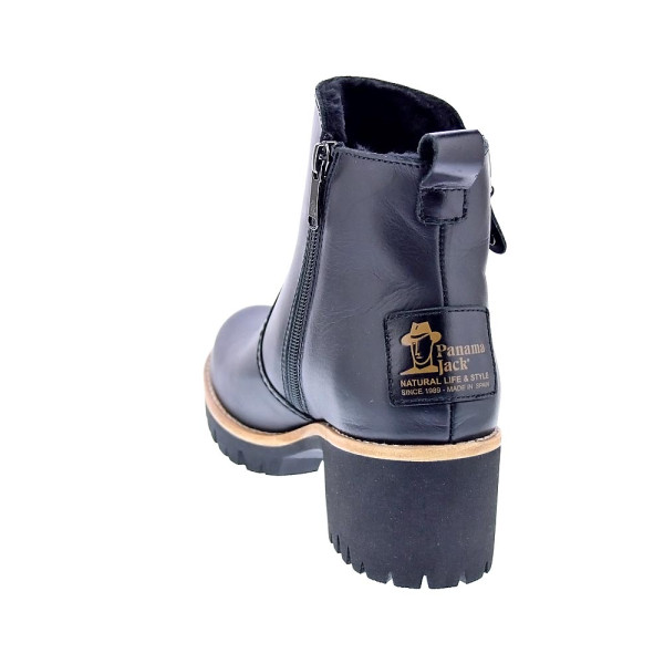 Botines Panama Jack zapatos Mujer modelo Pauline Trav Negro Cremallera