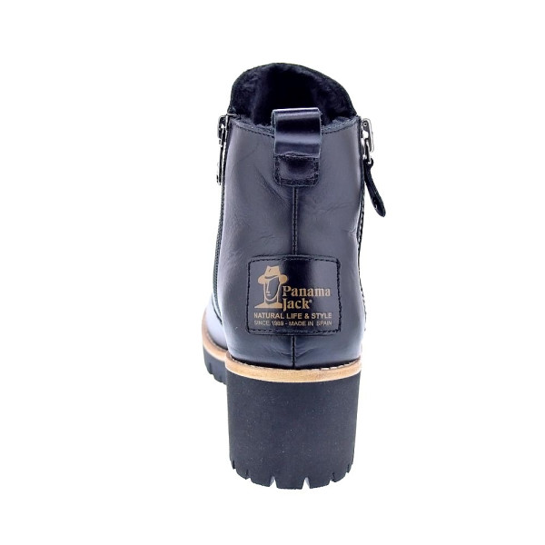 Botines Panama Jack zapatos Mujer modelo Pauline Trav Negro Cremallera