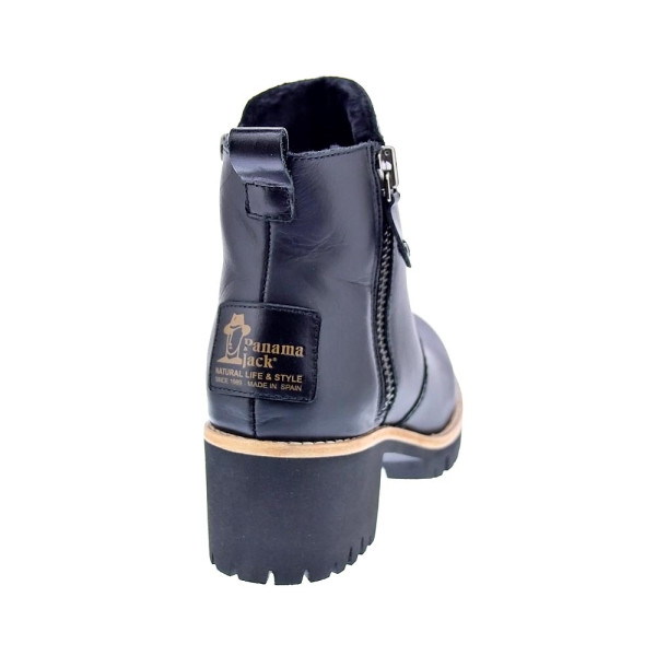 Botines Panama Jack zapatos Mujer modelo Pauline Trav Negro Cremallera