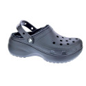 Zuecos Crocs zapatos Mujer modelo Classic Platform Lined Negro 