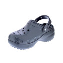 Zuecos Crocs zapatos Mujer modelo Classic Platform Lined Negro 