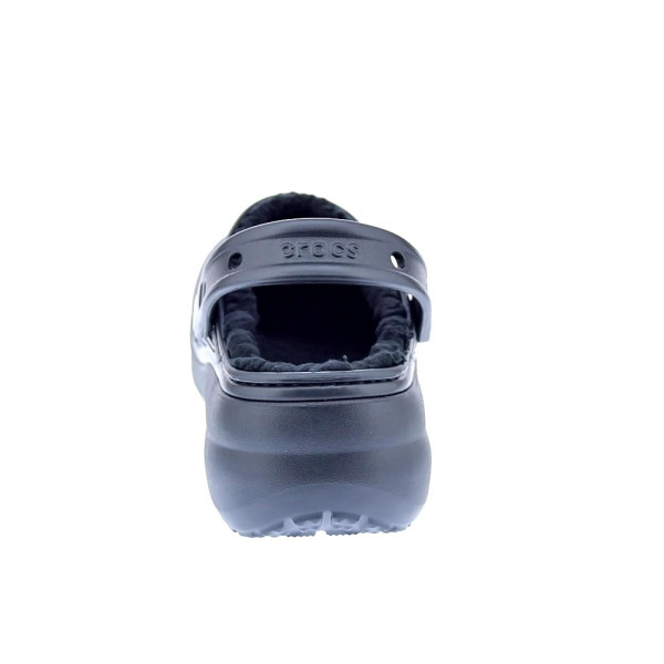 Zuecos Crocs zapatos Mujer modelo Classic Platform Lined Negro 