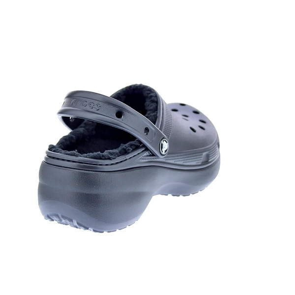 Zuecos Crocs zapatos Mujer modelo Classic Platform Lined Negro 