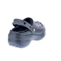 Zuecos Crocs zapatos Mujer modelo Classic Platform Lined Negro 