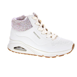 Zapatillas botas Skechers zapatos Niña modelo Uno Gen Blanco Cremallera 2