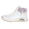 Zapatillas botas Skechers zapatos Niña modelo Uno Gen Blanco Cremallera