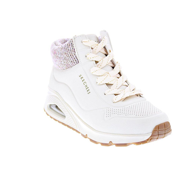 Zapatillas botas Skechers zapatos Niña modelo Uno Gen 310566L NAT Blanco Cremallera