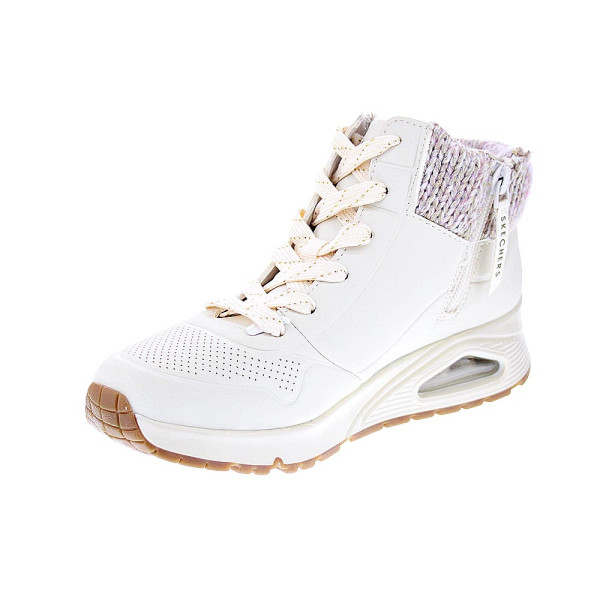 Zapatillas botas Skechers zapatos Niña modelo Uno Gen 310566L NAT Blanco Cremallera