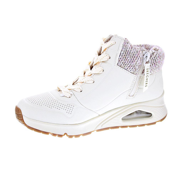Zapatillas botas Skechers zapatos Niña modelo Uno Gen 310566L NAT Blanco Cremallera