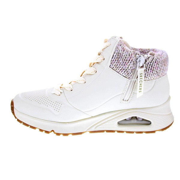Zapatillas botas Skechers zapatos Niña modelo Uno Gen 310566L NAT Blanco Cremallera