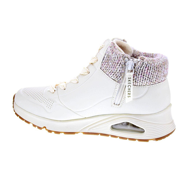 Zapatillas botas Skechers zapatos Niña modelo Uno Gen 310566L NAT Blanco Cremallera