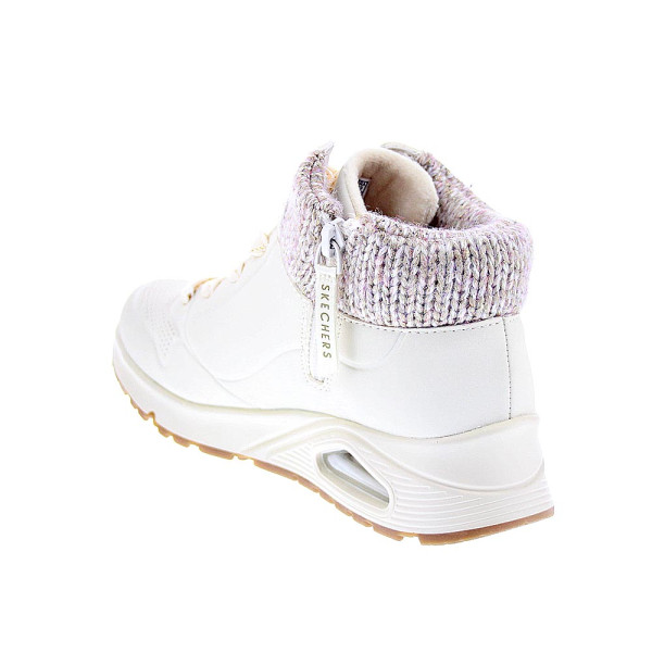 Zapatillas botas Skechers zapatos Niña modelo Uno Gen 310566L NAT Blanco Cremallera