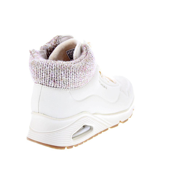 Zapatillas botas Skechers zapatos Niña modelo Uno Gen 310566L NAT Blanco Cremallera