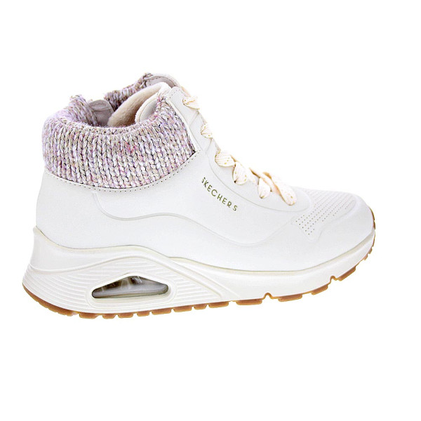Zapatillas botas Skechers zapatos Niña modelo Uno Gen 310566L NAT Blanco Cremallera