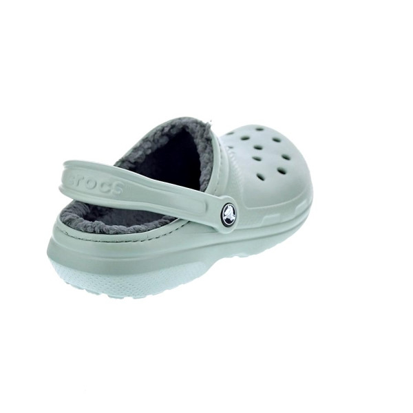 Zuecos Crocs zapatos Mujer modelo Classic Lined Verde 