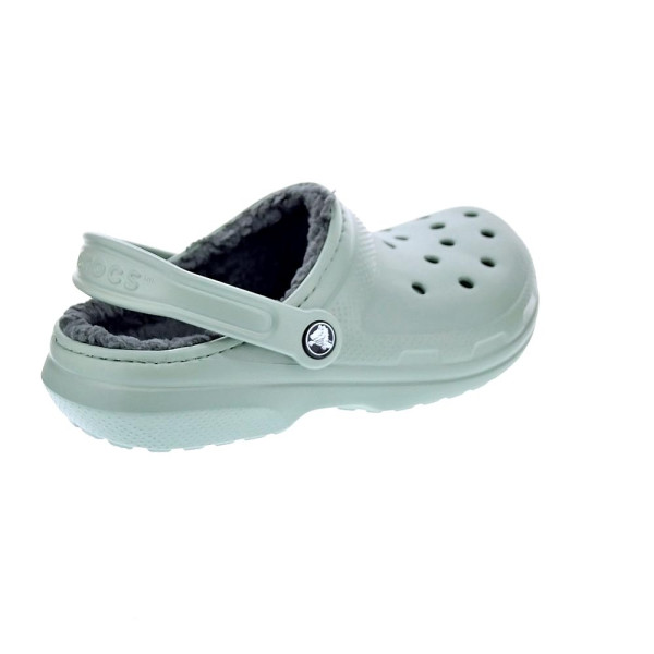 Zuecos Crocs zapatos Mujer modelo Classic Lined Verde 