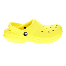 Zuecos Crocs zapatos Mujer modelo Classic Lined Clog Amarillo 