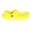 Zuecos Crocs zapatos Mujer modelo Classic Lined Clog Amarillo 