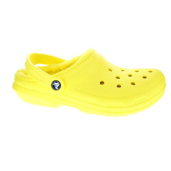 Zuecos Crocs zapatos Mujer modelo Classic Lined Clog Amarillo  2