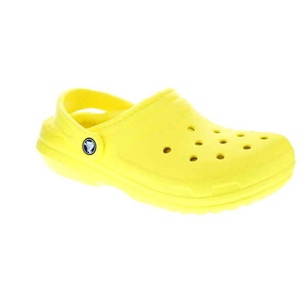 Zuecos Crocs zapatos Mujer modelo Classic Lined Clog Amarillo 