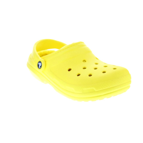 Zuecos Crocs zapatos Mujer modelo Classic Lined Clog Amarillo 