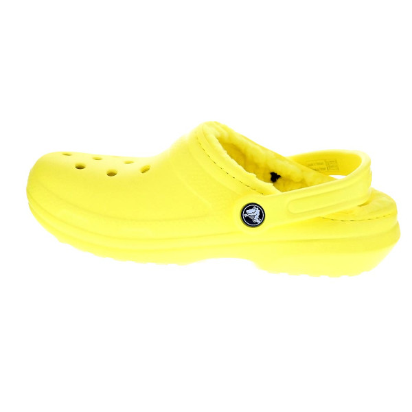 Zuecos Crocs zapatos Mujer modelo Classic Lined Clog Amarillo 