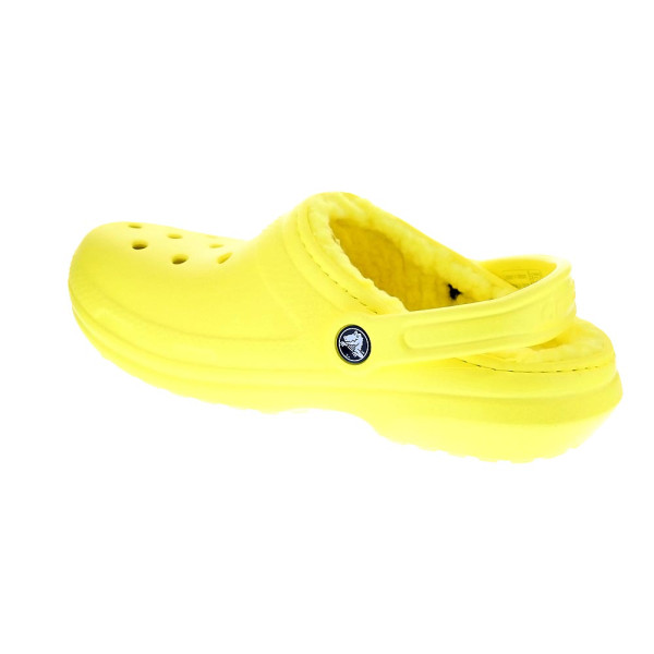 Zuecos Crocs zapatos Mujer modelo Classic Lined Clog Amarillo 