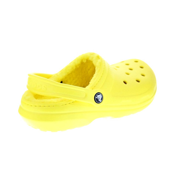 Zuecos Crocs zapatos Mujer modelo Classic Lined Clog Amarillo 