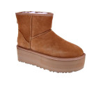 Botines Ugg zapatos Mujer modelo Classic Mini Plataform Marrón 