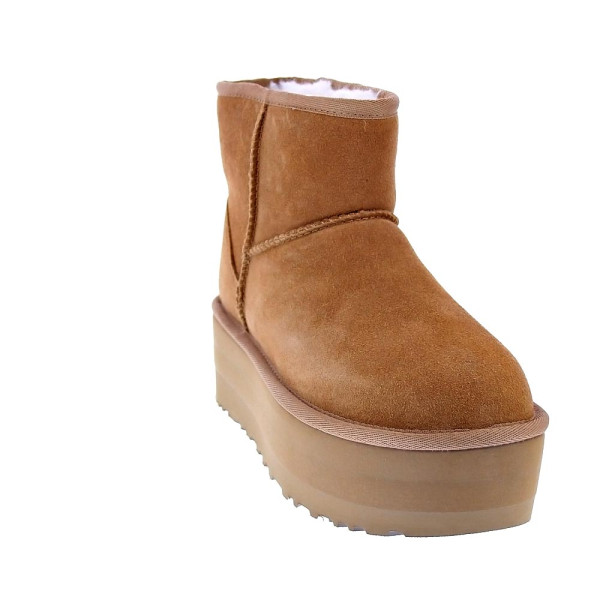 Botines Ugg zapatos Mujer modelo Classic Mini Plataform Marrón 